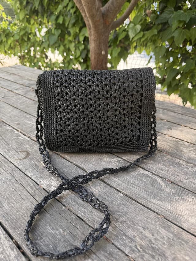 Siyah Dantel Çapraz Çanta